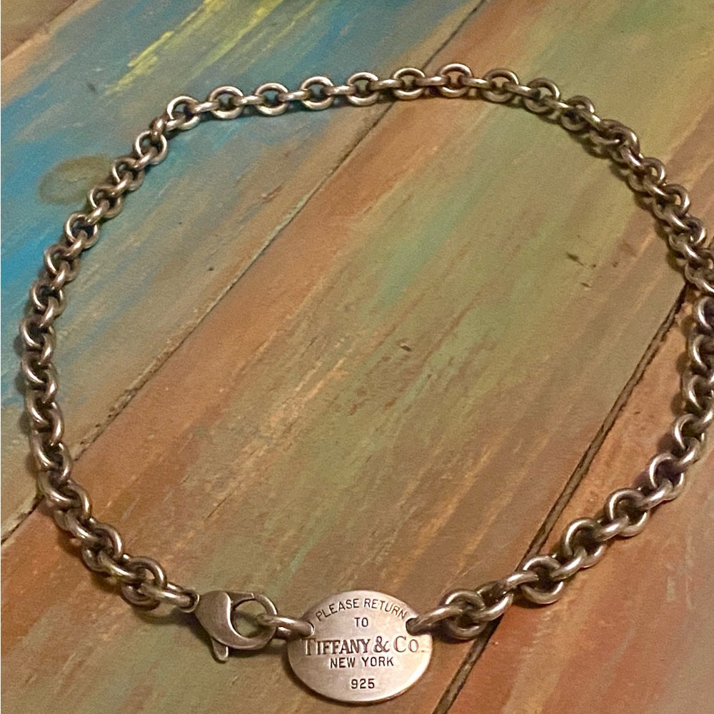 Tiffany & Co. ‘return to sender’ choker necklace,authentic #Tiffany&Co #jewelry